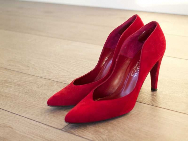 Bordeauxrote Pumps von Uta Raasch 