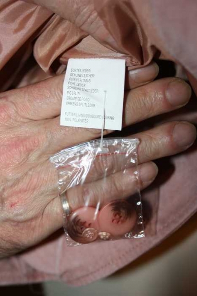 Echte Wildlederjacke, leichtes rosa, Gr. 46