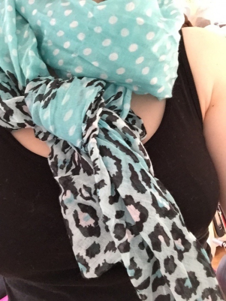 Halstuch türkis/blau Malvin 