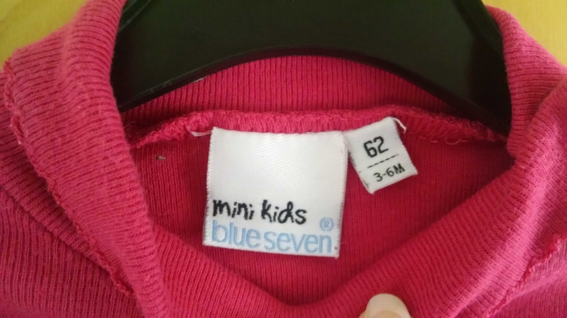 Pinkes Langarmshirt mit süßem Kragen Gr. 62