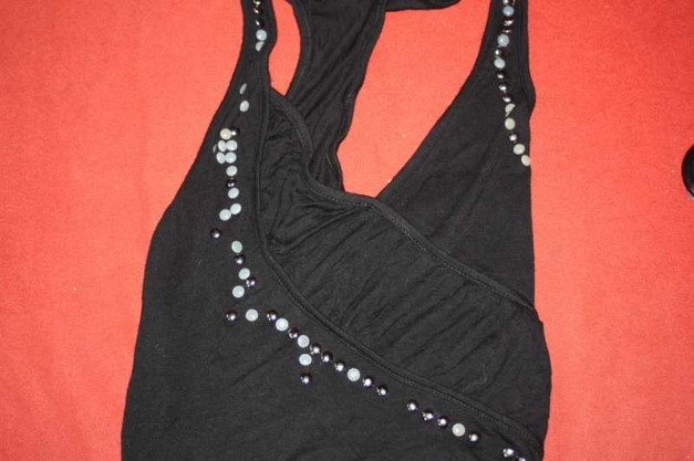 Blogger Tanktop, Nieten, gerafft, Gr. 36