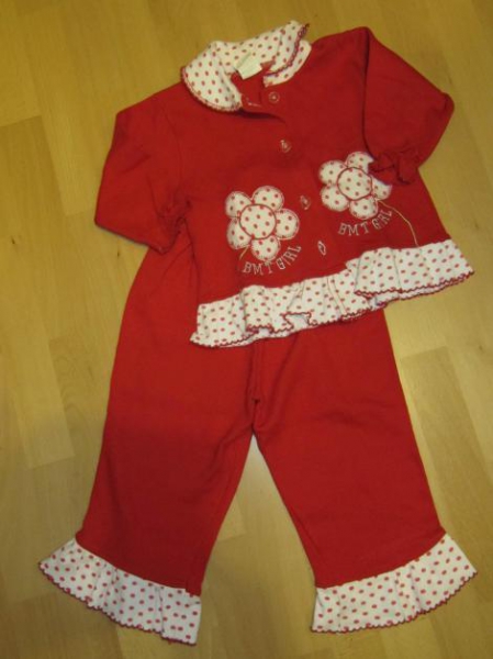 Süßes Set mit Volant hippie Blumen ~74