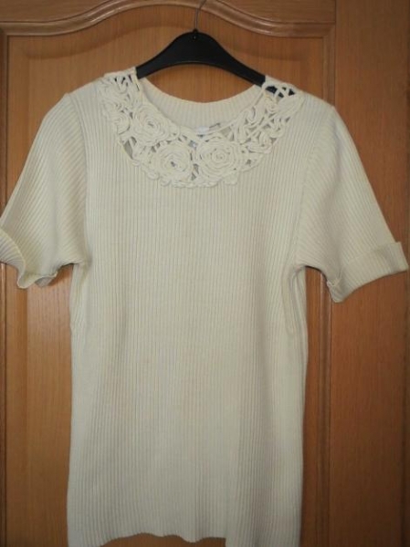 Oberteil(sehr schick),beige,Kurzarm