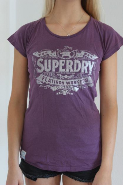 Lila Shirt von Superdry
