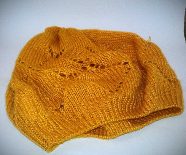 Strickmütze Ballonmütze Curry