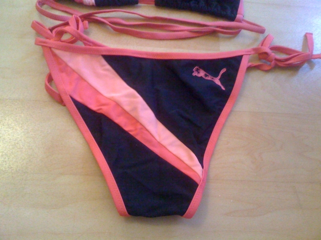 Puma Bikini Größe M (38) schwarz/pink