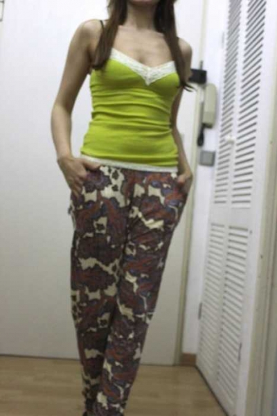 Tally Weijl Spitzenshirt Trägershirt XXS XS 32 34 Lindgrün Limette neu