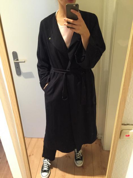 Weekday Mantel Trenchcoat Oversize Dunkelblau neu!