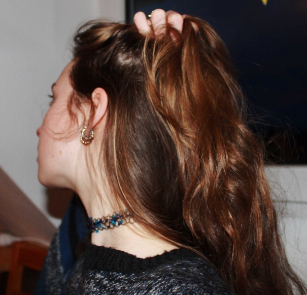 breiter TATTOO CHOCKER mit Perlen