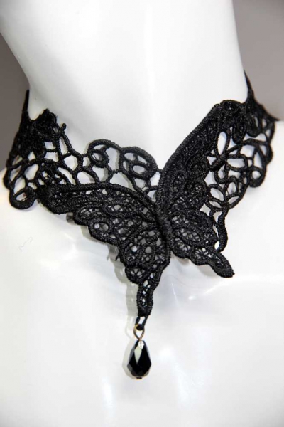  Gothic Halskette Schmetterling