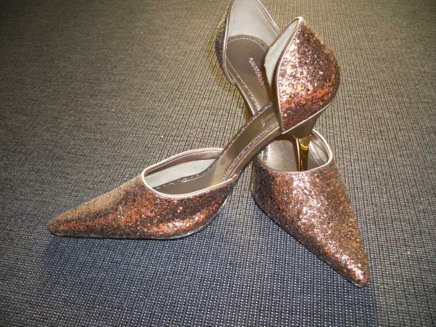 PUMPS von Graceland Gr. 39 kupferfarben GLITTER