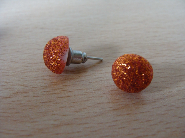 Ohrstecker gold/kupfer/braun