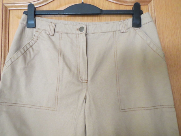 Hose (sportlich), Gr.42/M, beige-caramel
