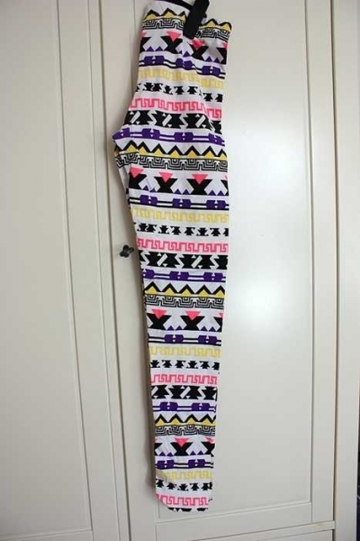  Ausgefallene Blogger Hipster Leggings mit Azteken-Muster