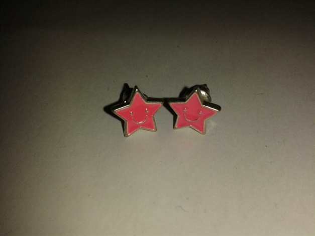 Smiley Stern Ohrstecker