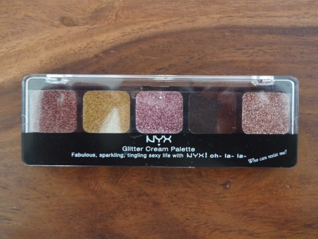 Neu NYX Glitter Cream Palette Sweet Chocolate Brown