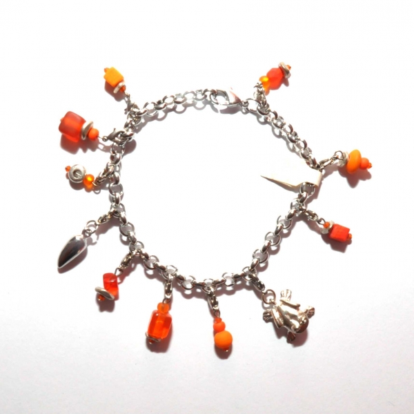 Bettelarmband (grün, orange oder blau)