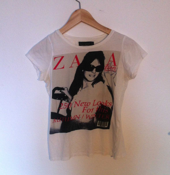 T-Shirt Aufdruck Foto Zara 