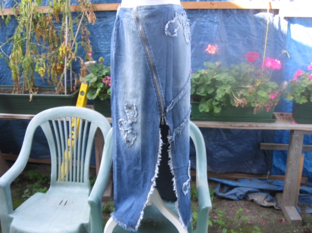 *** Raffinierter langer Jeansrock *** 