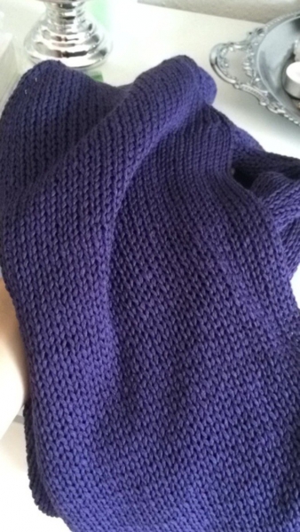 Pullover lila blau 