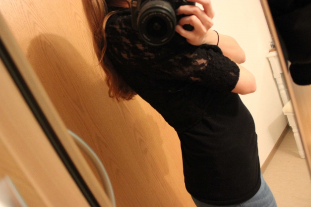 Schwarzes Spitzen Bolero