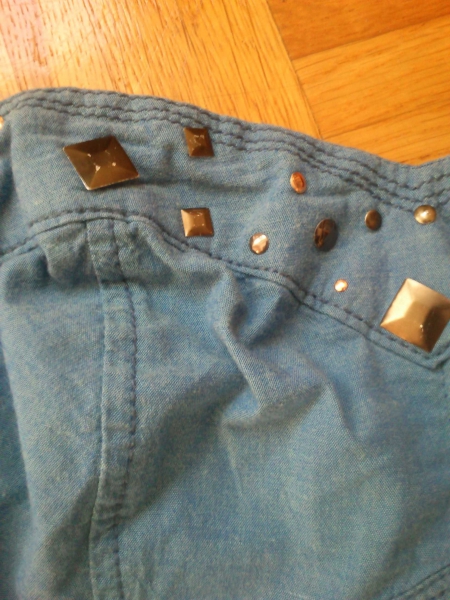 Jeanskleid trägerlos