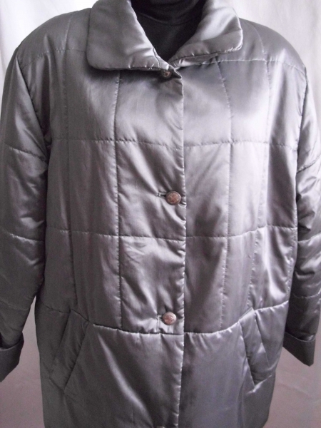 Damen Steppjacke Metallicgrau Gr. 44 NEU