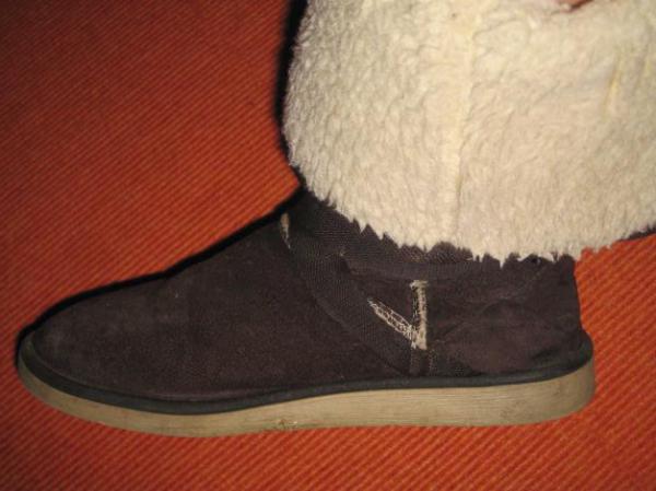 schöne braune Winter Boots mit Fellfutter, variable Höhe /Stiefel