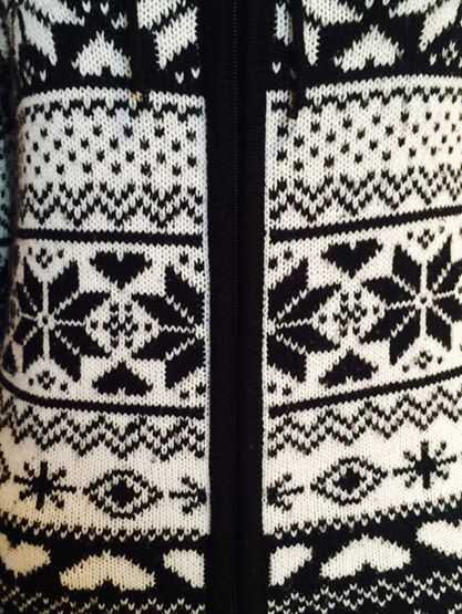 Warme Strick - Norweger Jacke