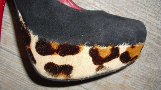  Buffalo Highheels schwarz/leo