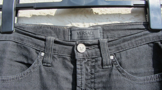 Jeanshose von Versace in Grau