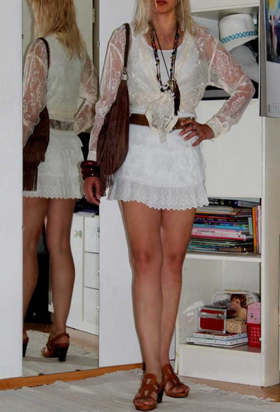 Lace, Spitze, Bluse Langarm, Blogger
