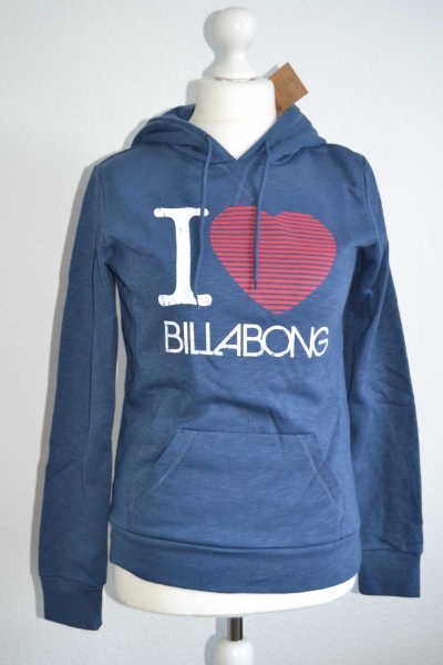 Hoodie Kapuzen Pullover von Billabong Blau Gr. M Neu