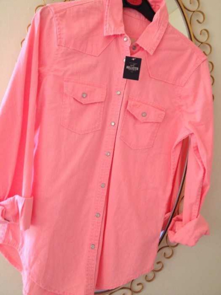 Hollister Hemd Neon XS