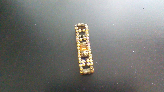 Bernsteinfarbenes Armband Strass