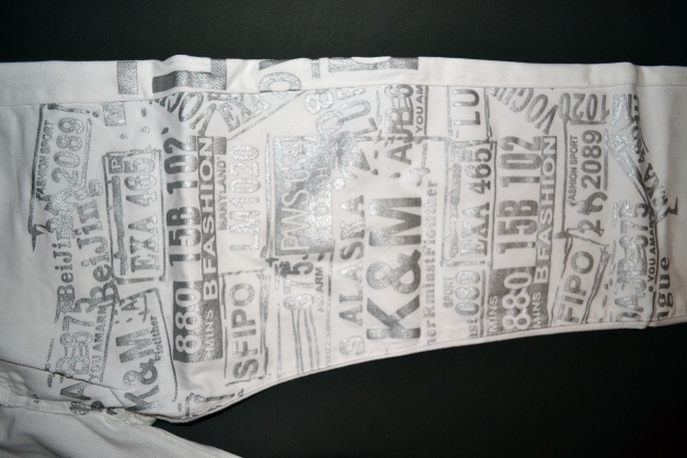 Kosmo Lupo Clubwear Designerjeans in Weiss! Größe 34