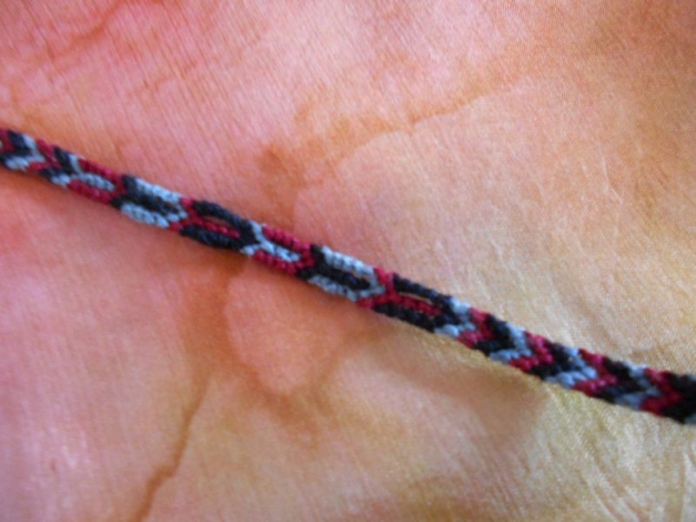 Armband | Freundschaftsarmband schwarz-bordeaux-grau [2]