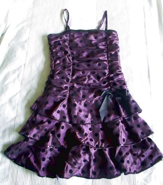 Polkadots-Kleid *Pin-Up* *Lila* *Schwarz* *Rockabilly* *Gothic* *Mera Luna*