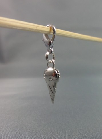 Eis Eiscreme Anhänger Bettelarmband Kette Charm NEU versilbert süß