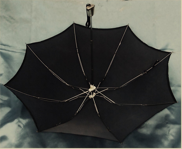 Herren-Regenschirm von Kobold - schwarz - ca. 86 cm Durchmesser