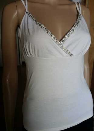 Süsse Top mit Spagetti träger und Applikationen / H&M