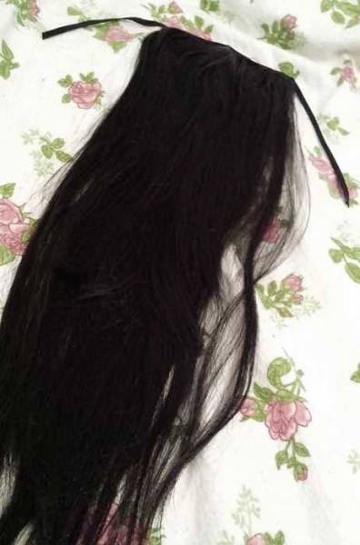 Extensions Zopf wie Echthaar schwarz