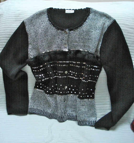 Jacke schwarz/silber Gr. 38 / Collection 