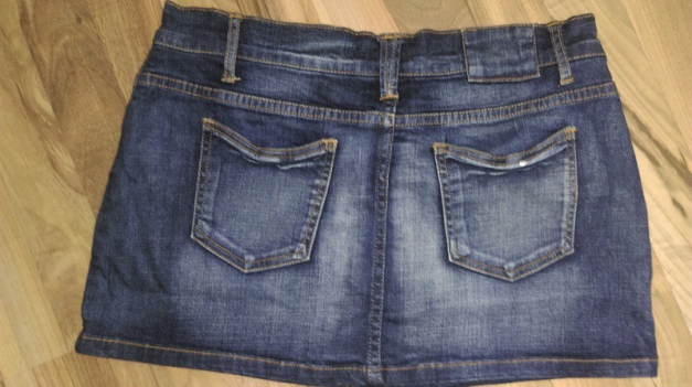 Dunkelblauer Jeans minirock