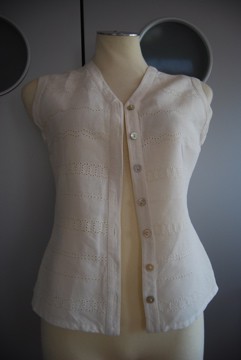 Cartoon  Design  Leinen Crop Top Bluse Trendi