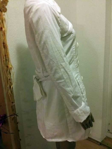 Süsse Übergangs  Mantel  in weiß von Amisu