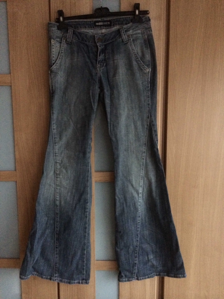 Ausgefallene Jeans von Flashlights, Größe 38