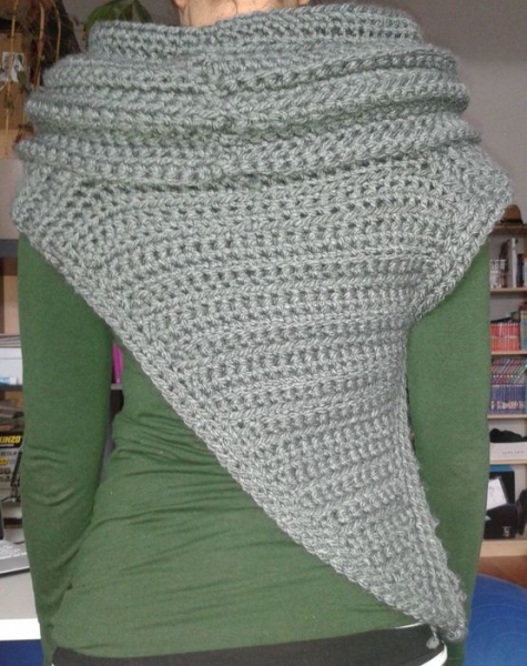 Katniss Schal Panem Everdeen Cowl Scarf Loop grau L