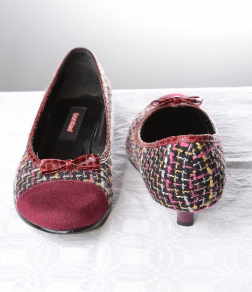 Pumps Gr.39 / 40 mit kleiner Schleife Pfennigabsatz 