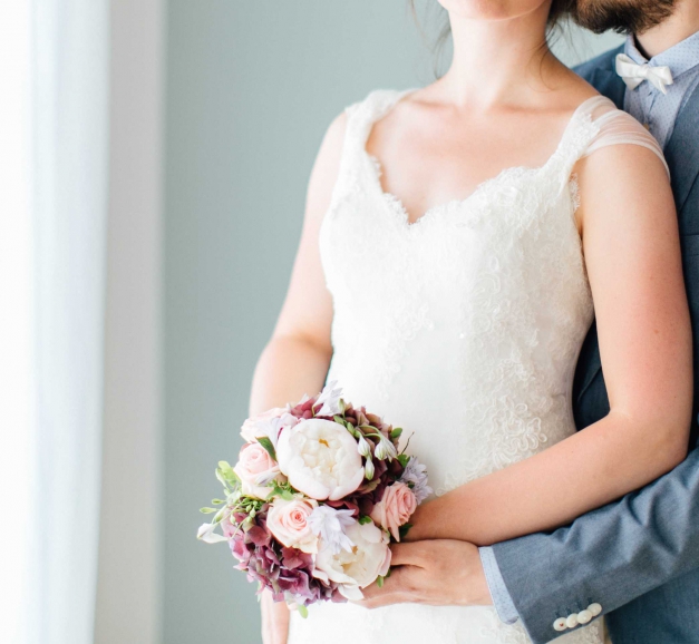 Traum-Brautkleid Spanische Spitze | Schleppe